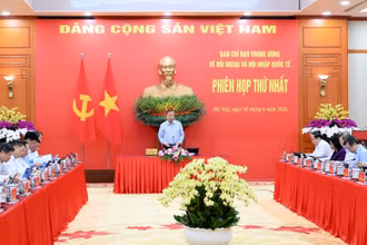 Tổng Bí thư, Chủ tịch nước Tô Lâm chủ trì Phiên họp thứ nhất của Ban Chỉ đạo Trung ương về đối ngoại và hội nhập quốc tế. (Ảnh: ĐĂNG KHOA)