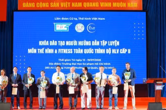 Khóa đào tạo “Người hướng dẫn tập luyện môn thể hình và fitness - Trình độ Huấn luyện viên cấp II”.