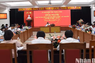 Quang cảnh hội nghị chiều 13/6. (Ảnh: ANH ĐÀO)