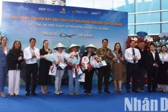 Hãng hàng không quốc gia Philippine Airlines mở đường bay trực tiếp tới Đà Nẵng. (Ảnh: ANH ĐÀO)