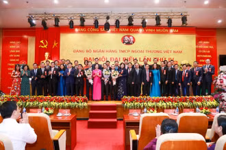Đại hội Đại biểu Đảng bộ Vietcombank lần thứ IV ngày 10/7/2020.