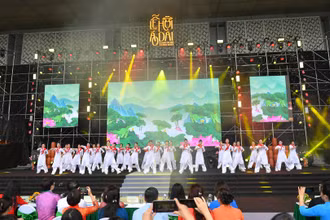 Tiết mục nhảy Zumba “Tự hào tiếp bước tương lai – Tôi là người Việt Nam” của Hội Liên hiệp Phụ nữ xã Vĩnh Thanh.