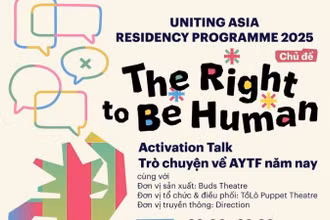 Chương trình tọa đàm khai mạc của AYTF Residency 2025 mang chủ đề “The right to be human - Quyền được là con người”.