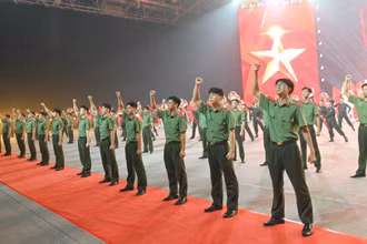 Chương trình nghệ thuật chào mừng đại hội.