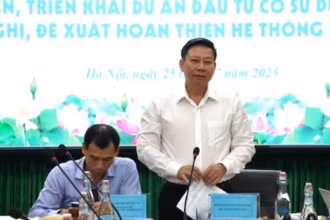 Thứ trưởng Tư pháp Nguyễn Thanh Ngọc phát biểu.
