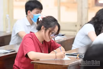 Thí sinh tại Kỳ thi tốt nghiệp THPT năm 2025 (Ảnh: THẾ ĐẠI)