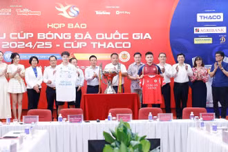 Ban Tổ chức họp báo tại Hà Nội giới thiệu Siêu cúp quốc gia.