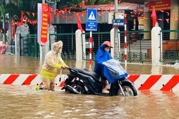 Hình ảnh đẹp trong mưa bão.
