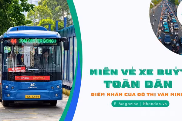 Miễn vé xe buýt toàn dân, điểm nhấn của đô thị văn minh