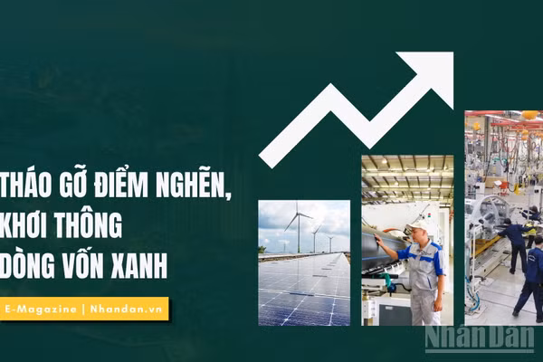 Tháo gỡ điểm nghẽn, khơi thông dòng vốn xanh