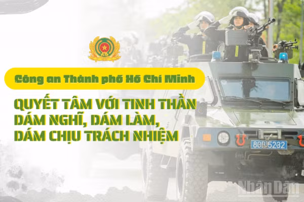 Công an Thành phố Hồ Chí Minh: Quyết tâm với tinh thần dám nghĩ, dám làm, dám chịu trách nhiệm 
