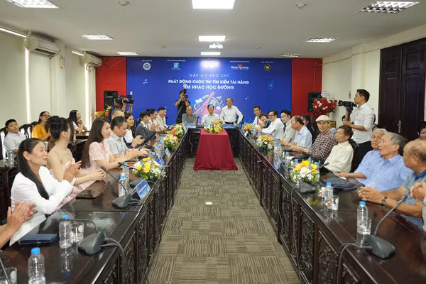 Lễ phát động Cuộc thi "Tìm kiếm Tài năng Âm nhạc Học đường 2026-2027. (Ảnh: BTC cung cấp)