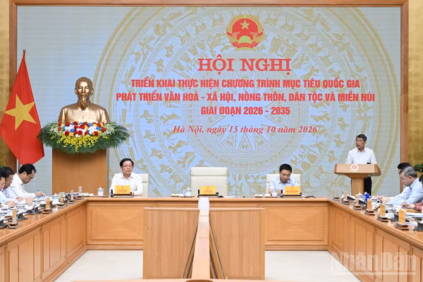 Thủ tướng Lê Minh Hưng chủ trì Hội nghị triển khai thực hiện Chương trình mục tiêu quốc gia phát triển văn hóa-xã hội, nông thôn, dân tộc và miền núi giai đoạn 2026-2035.