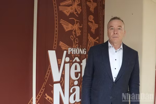 Tiến sĩ Khoa học Vladimir Mazyrin, Giám đốc Trung tâm Nghiên cứu Việt Nam và ASEAN thuộc Viện Trung Quốc và châu Á đương đại, Viện Hàn lâm Khoa học Nga. (Ảnh: TRẦN THANH)