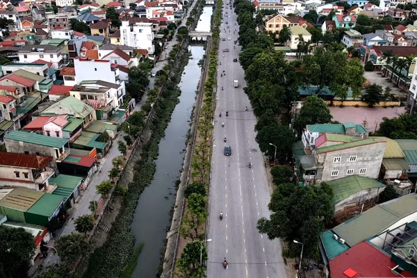 Tuyến đường Nguyễn Sỹ Sách hiện nay. (Ảnh: HH)