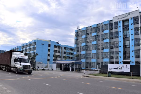 Khu ký túc xá của Công ty Luxshare-ICT Nghệ An tại Khu công nghiệp VSIP Nghệ An.
