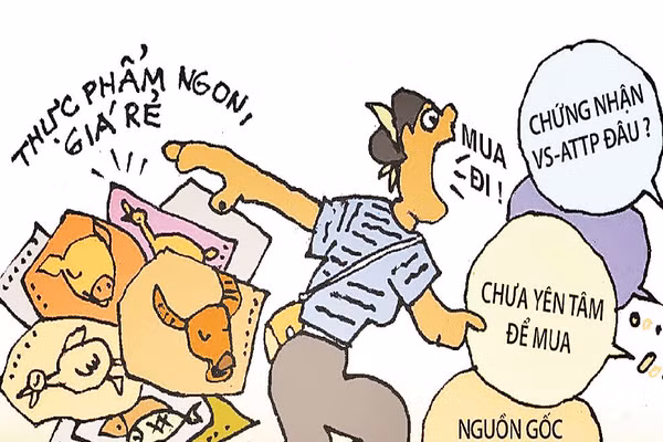 Góc biếm họa: Tránh xa thực phẩm không rõ nguồn gốc 