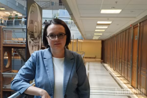 Bà Ekaterina Koldunova, Giám đốc Trung tâm ASEAN, Đại học Quan hệ quốc tế quốc gia Moskva, Nga. (Ảnh: THANH THỂ)