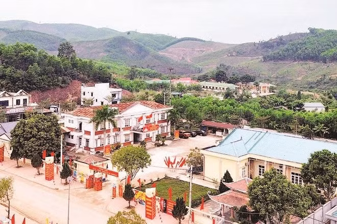 Một góc xã vùng cao Kỳ Thượng, Quảng Ninh. (Ảnh QUANG THỌ)