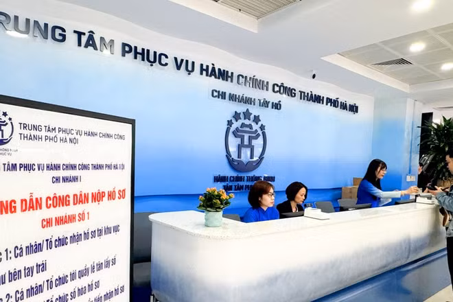 (Ảnh: Trung tâm Phục vụ hành chính công Hà Nội)
