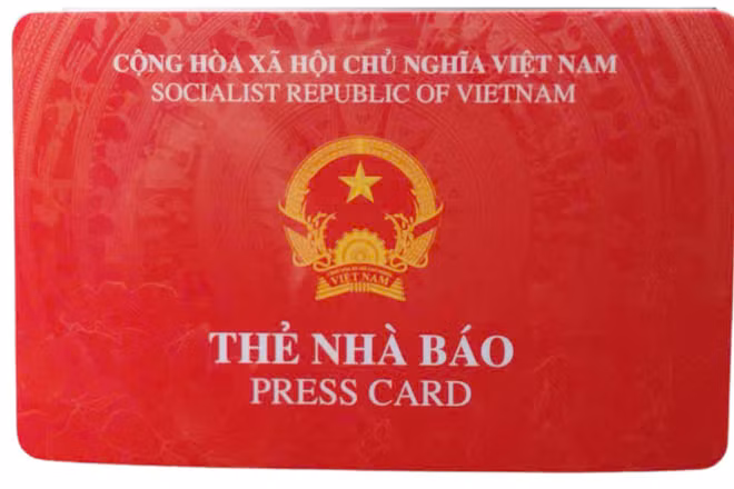 Mẫu thẻ nhà báo thời hạn 2026-2030.