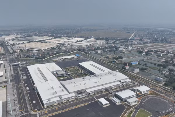 Nhà máy sản xuất ô-tô Hyundai Thành Công Việt Nam tại Khu công nghiệp Gián Khẩu, Ninh Bình. (Ảnh: THANH HÀ)
