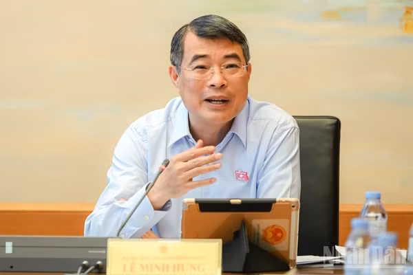 Thủ tướng Chính phủ Lê Minh Hưng phát biểu ý kiến tại tổ. (Ảnh: DUY LINH)