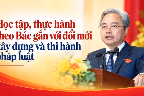 Học tập, thực hành theo Bác gắn với đổi mới xây dựng và thi hành pháp luật