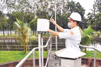 Hệ thống quan trắc tự động tại Khu công nghiệp Phú Mỹ 1.