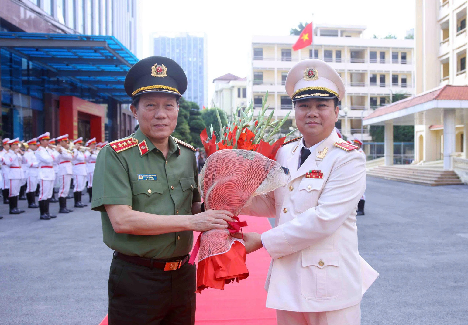 Bộ trưởng Lương Tam Quang dự gặp mặt kỷ niệm 65 năm Ng&agrave;y truyền thống lực lượng Cảnh s&aacute;t ph&ograve;ng ch&aacute;y, chữa ch&aacute;y v&agrave; cứu nạn, cứu hộ v&agrave; 25 năm Ng&agrave;y to&agrave;n d&acirc;n Ph&ograve;ng ch&aacute;y, chữa ch&aacute;y v&agrave; cứu nạn, cứu hộ. (Ảnh: KI&Ecirc;N PHẠM)