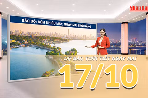 [Video] Dự báo thời tiết đêm nay và ngày mai 17/10/2026: Mưa giảm nhanh tại Trung Bộ, Nam Bộ vẫn có mưa dông cục bộ