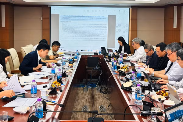 Toàn cảnh một buổi làm việc của đoàn chuyên gia Nhật Bản và Việt Nam. (Ảnh: JICA)