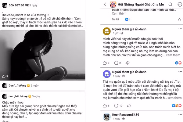 Hình ảnh trên các page công khai trên mạng xã hội.