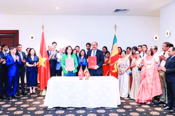 Kỳ họp lần thứ ba Tiểu ban Thương mại hỗn hợp Việt Nam-Sri Lanka tại Colombo. (Ảnh: Đại sứ quán Sri Lanka tại Việt Nam)
