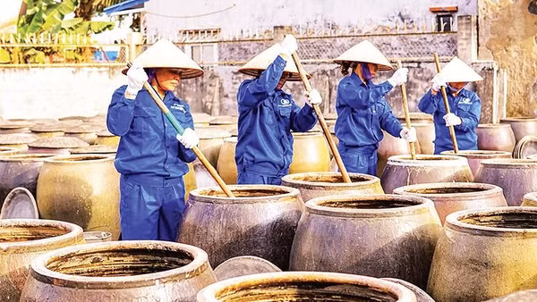 Nước mắm Cát Hải của Công ty TNHH Quang Hải được công nhận sản phẩm OCOP 5 sao.