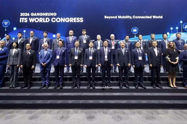 Lễ khai mạc Hội nghị Giao thông thông minh (ITS) thế giới năm 2026 tại Hàn Quốc. (Ảnh: TRUNG THÀNH)
