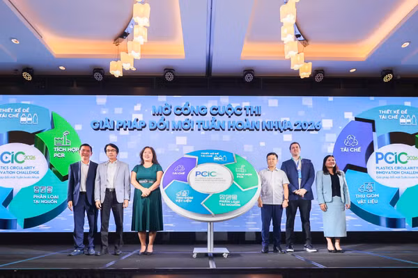 Cuộc thi “Giải pháp Đổi mới Tuần hoàn nhựa 2026” tìm kiếm các giải pháp cho những bài toán cụ thể của tuần hoàn nhựa. 
