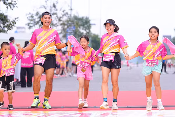 AEON Ekiden là đường chạy phù hợp mọi lứa tuổi, gắn kết gia đình. (Ảnh: Cộng tác viên)