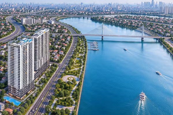 Phối cảnh dự án Serena Riverside. (Ảnh: Đạt Phước)