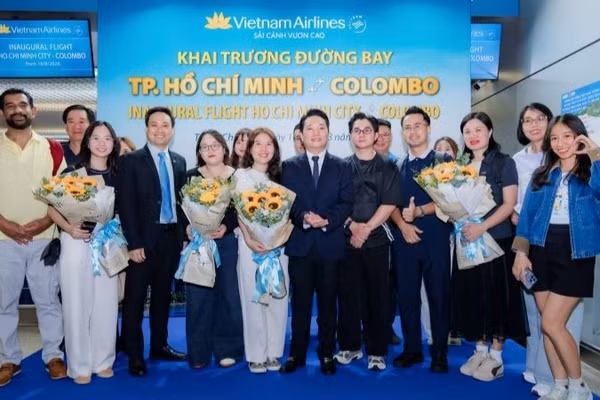 Hãng Vietnam Airlines đã chính thức khai thác đường bay thẳng giữa Thành phố Hồ Chí Minh và Colombo (Sri Lanka). (Ảnh: TRUNG PHONG)