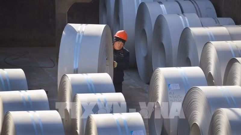 Thị trường kim loại đồng loạt khởi sắc. (Ảnh: THX/TTXVN)