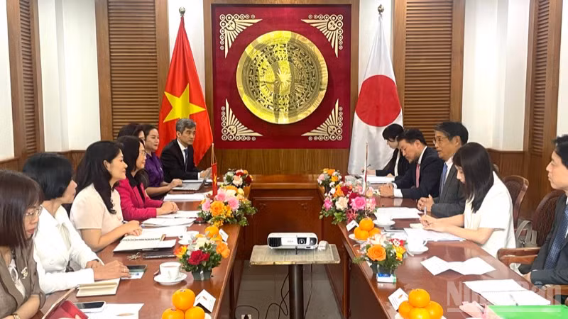 Quang cảnh buổi làm việc. 