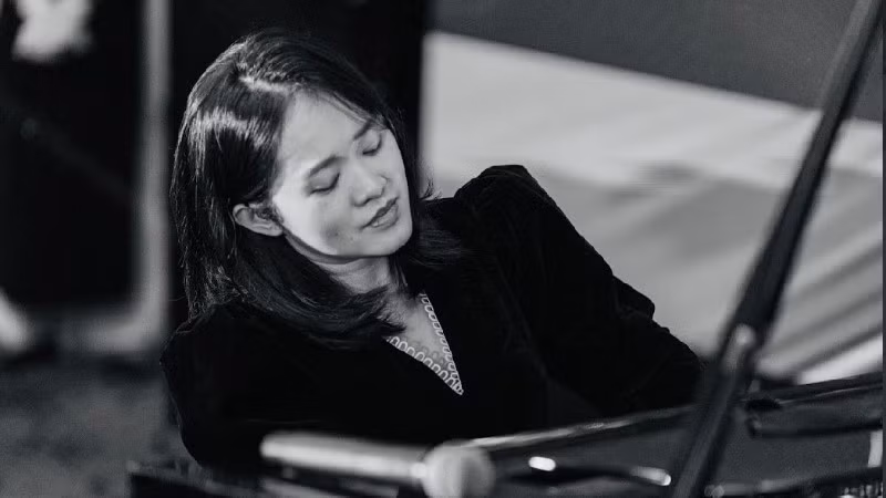Nghệ sĩ piano Trang Trịnh. 