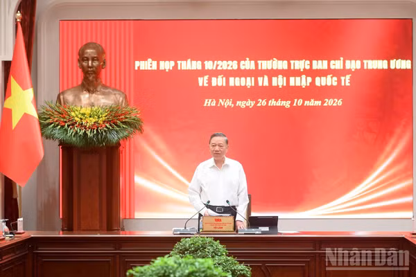 Tổng Bí thư, Chủ tịch nước Tô Lâm chủ trì phiên họp. (Ảnh: ĐĂNG KHOA)