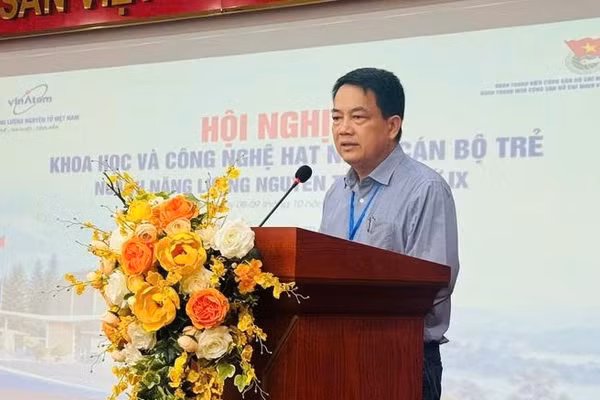 Tiến sĩ Trần Chí Thành phát biểu tại hội thảo. (Ảnh: Bộ Khoa học và Công nghệ)