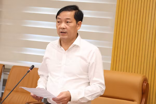 Thứ trưởng Nông nghiệp và Môi trường Lê Trọng Yên phát biểu tại hội nghị. (Ảnh: Tiến Đạt)