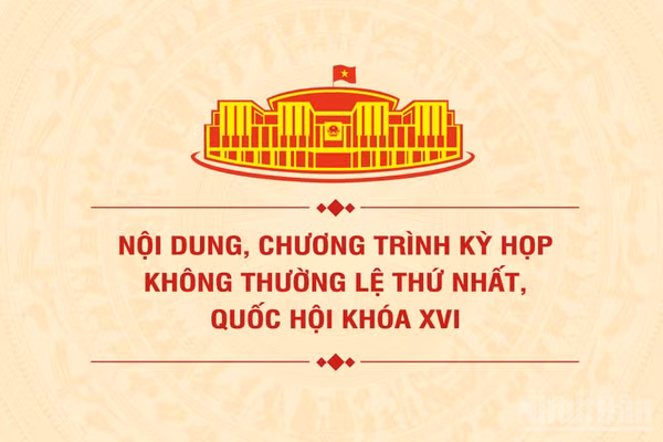 [Infographic] Nội dung, chương trình dự kiến Kỳ họp không thường lệ thứ nhất, Quốc hội khóa XVI