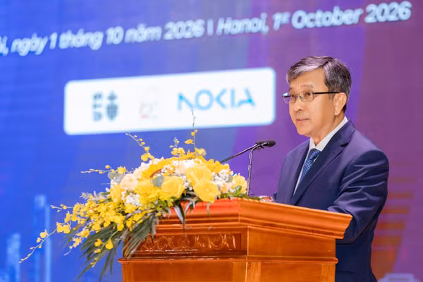 Thứ trưởng Khoa học và Công nghệ Trần Trung Tính phát biểu tại sự kiện. (Ảnh: HVCNBCVT)