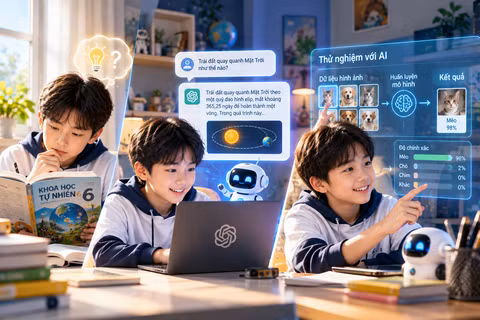 Học sinh cần học trí tuệ nhân tạo để biết AI trả lời đúng hay sai. (Ảnh: Viettel Solutions)