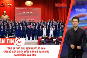 [Video] Thời sự 24h ngày 17/8/2026: Tổng Bí thư, Chủ tịch nước Tô Lâm: Cán bộ cấp chiến lược cần có năng lực hành động cao hơn